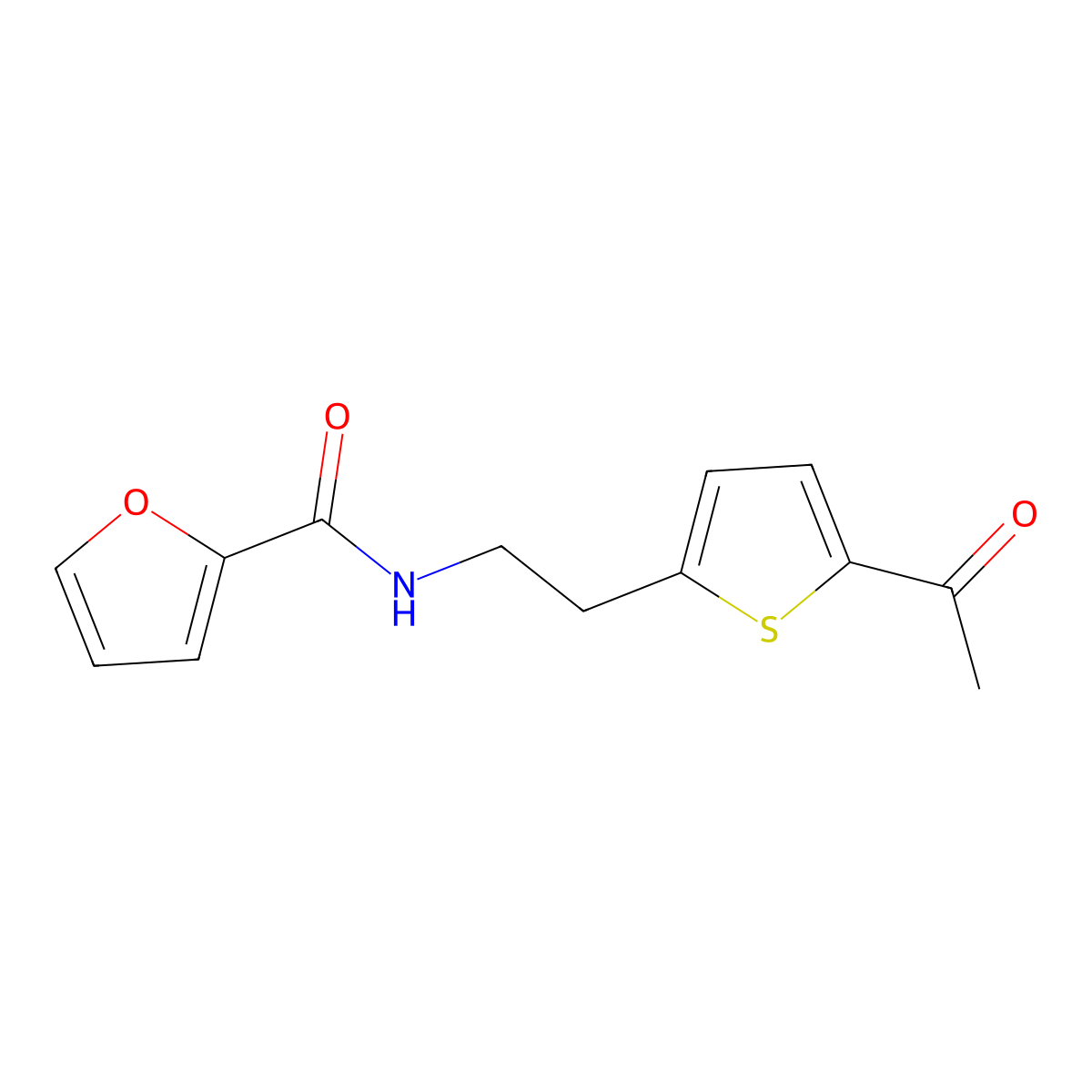 N-[2-(5-acetylthiophen-2-yl)ethyl]furan-2-carboxamide molecular structure, CAS 2034436-58-1