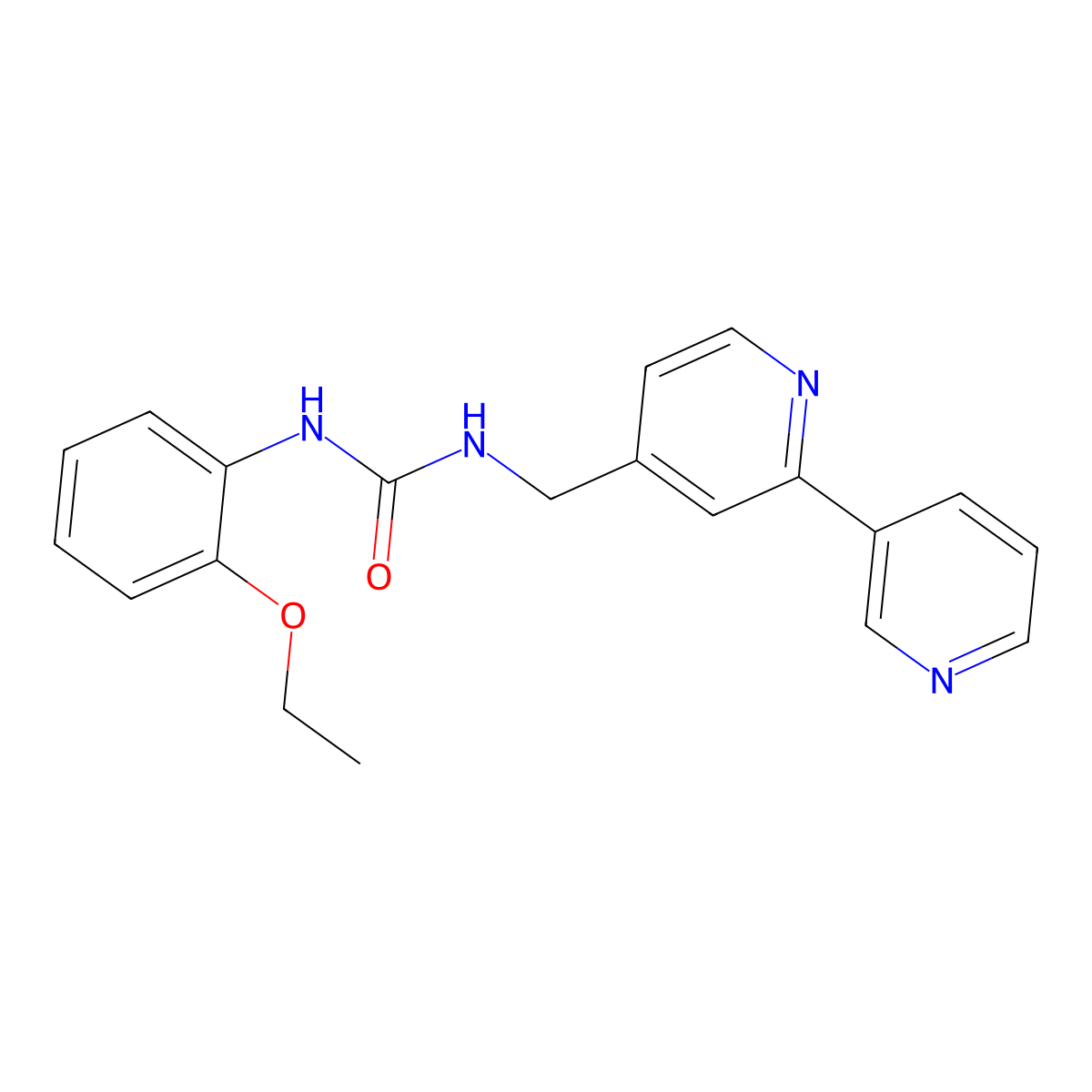 1-([2,3'-Bipyridin]-4-ylmethyl)-3-(2-ethoxyphenyl)urea molecular structure, CAS 2034440-62-3