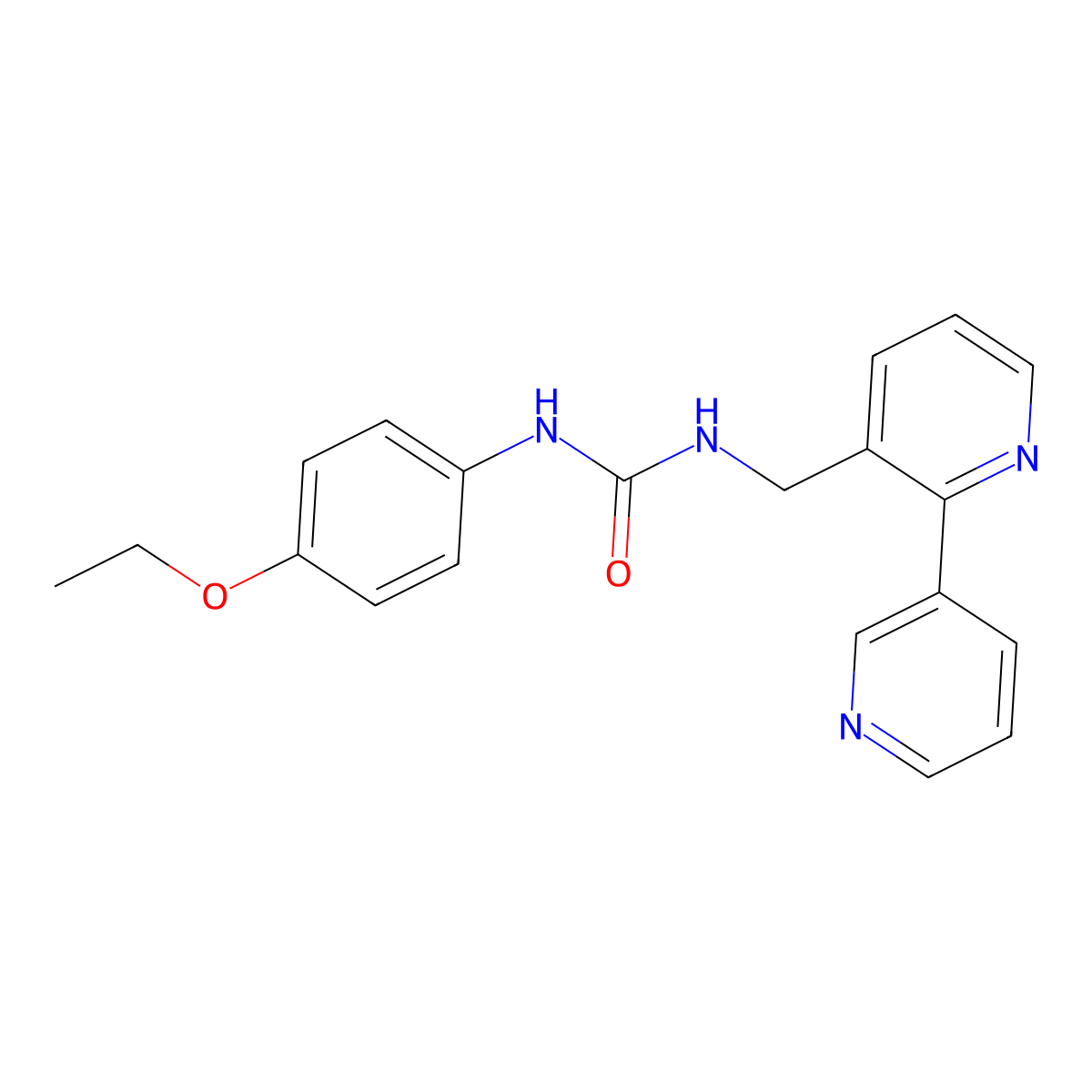 1-([2,3'-Bipyridin]-3-ylmethyl)-3-(4-ethoxyphenyl)urea molecular structure, CAS 2034441-25-1