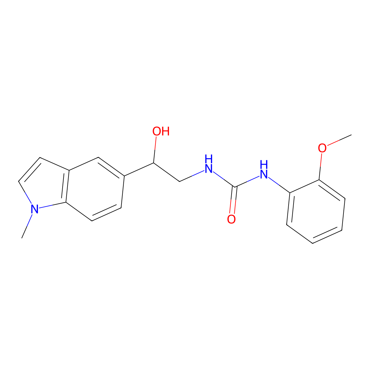 1-(2-hydroxy-2-(1-methyl-1H-indol-5-yl)ethyl)-3-(2-methoxyphenyl)urea molecular structure, CAS 2034441-93-3