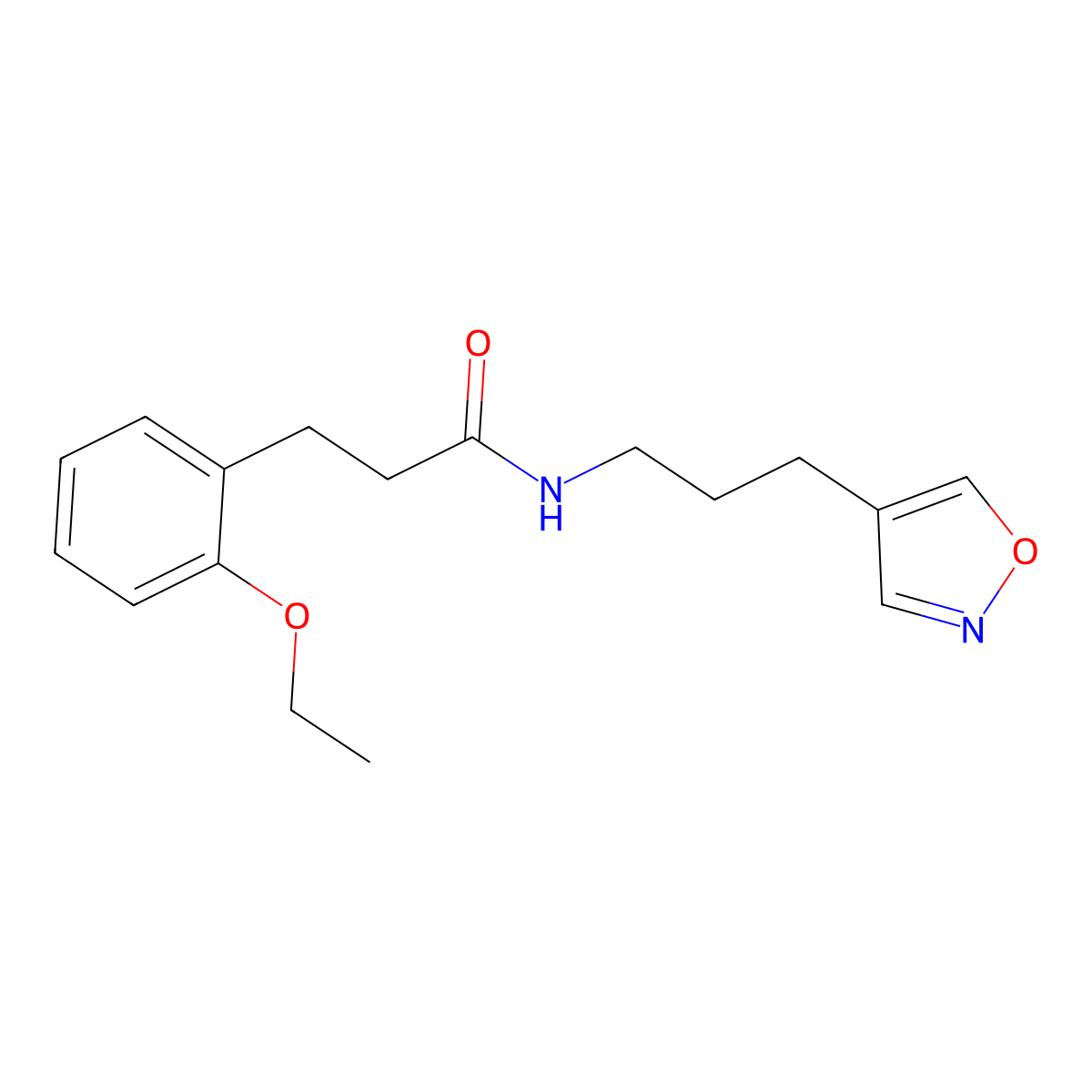 3-(2-ethoxyphenyl)-N-(3-(isoxazol-4-yl)propyl)propanamide molecular structure, CAS 2034442-79-8