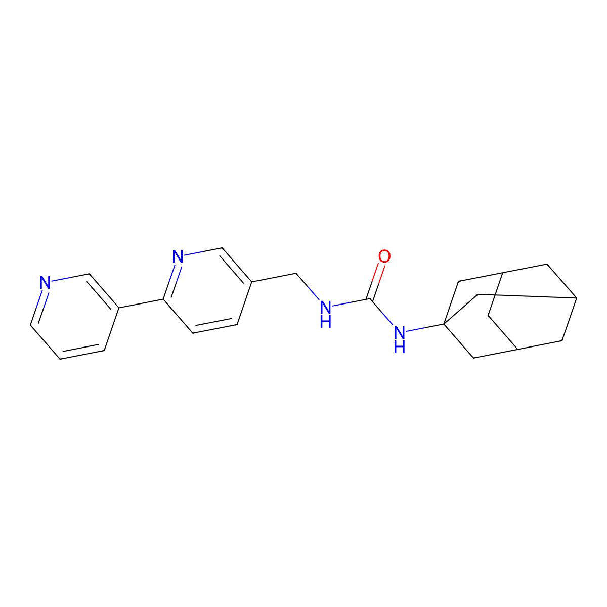 1-(Adamantan-1-yl)-3-({[2,3'-bipyridine]-5-yl}methyl)urea molecular structure, CAS 2034449-83-5
