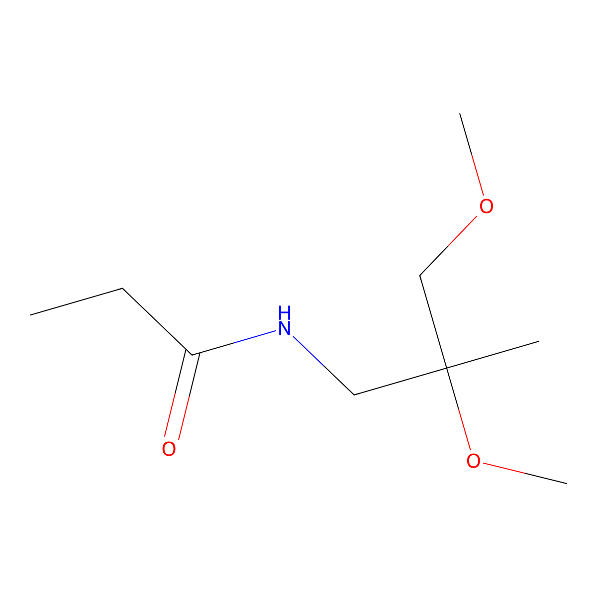 N-(2,3-dimethoxy-2-methylpropyl)propanamide molecular structure, CAS 2034451-16-4