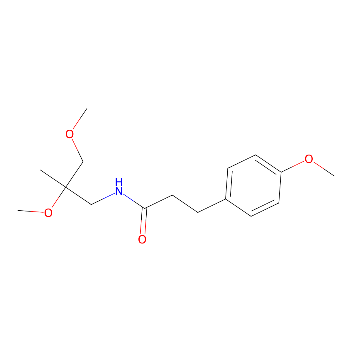 N-(2,3-dimethoxy-2-methylpropyl)-3-(4-methoxyphenyl)propanamide molecular structure, CAS 2034451-54-0