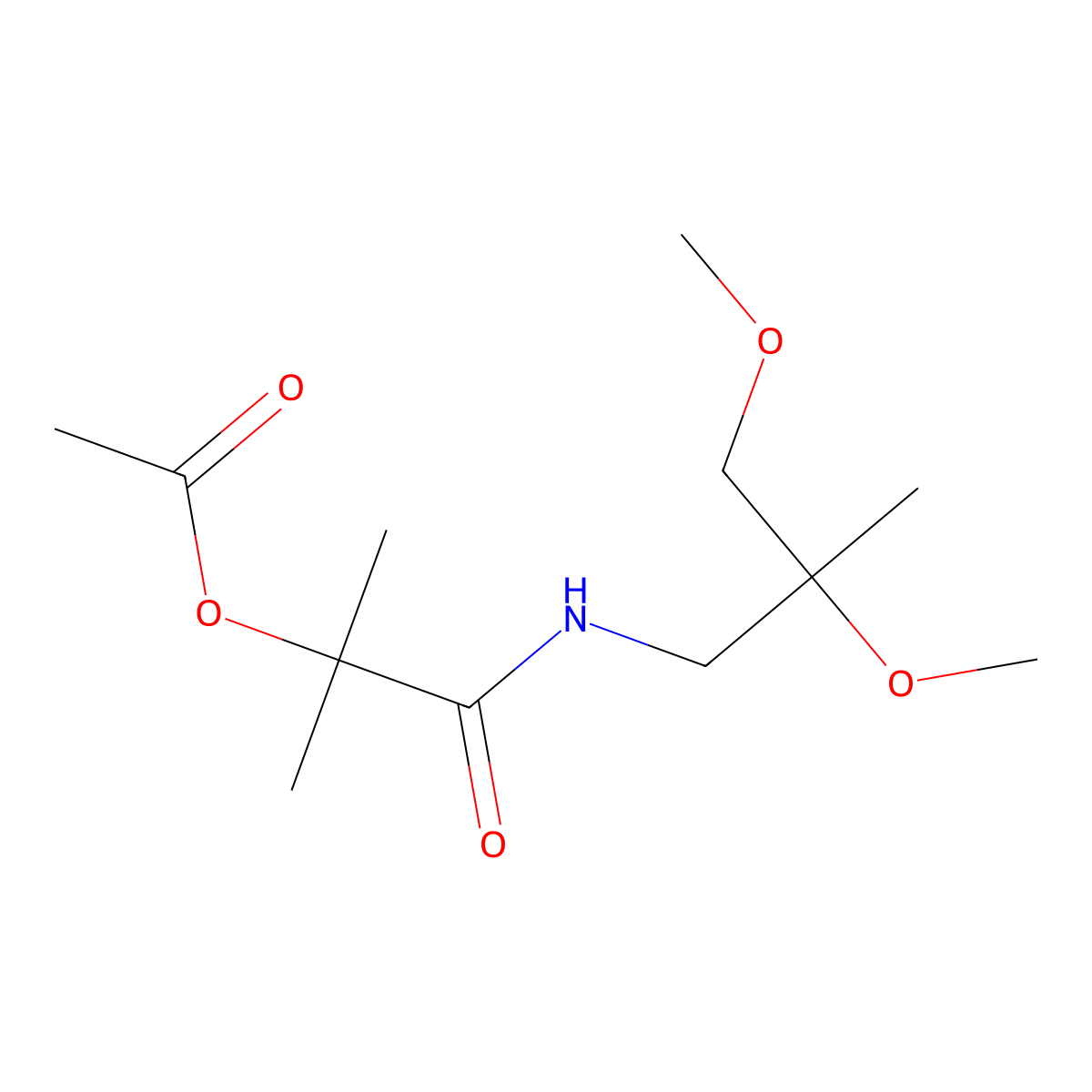 1-[(2,3-Dimethoxy-2-methylpropyl)carbamoyl]-1-methylethyl acetate molecular structure, CAS 2034451-87-9