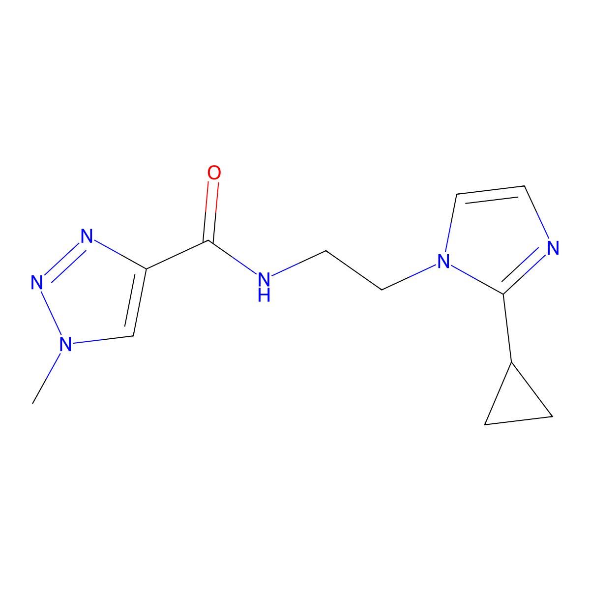N-[2-(2-cyclopropyl-1H-imidazol-1-yl)ethyl]-1-methyl-1H-1,2,3-triazole-4-carboxamide molecular structure, CAS 2034452-17-8