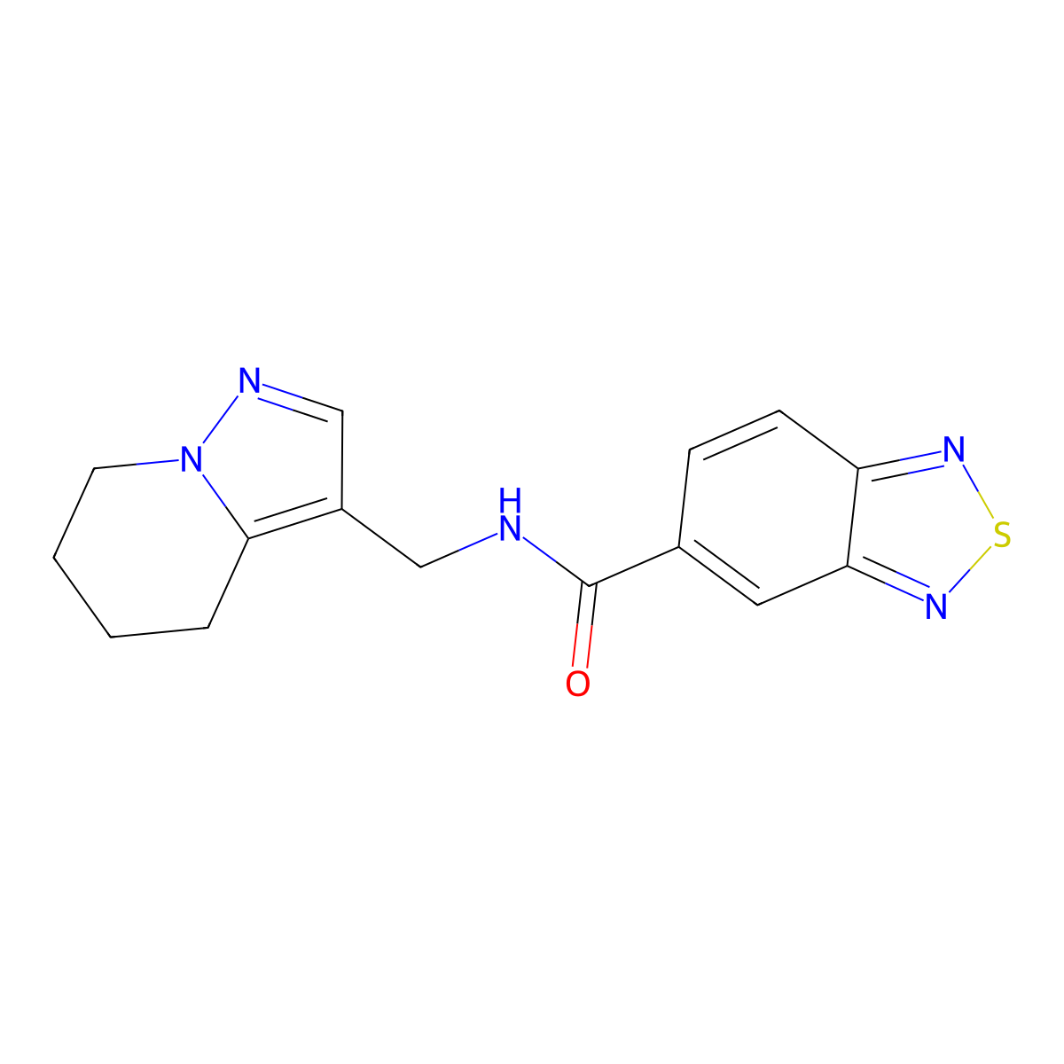 N-((4,5,6,7-tetrahydropyrazolo[1,5-a]pyridin-3-yl)methyl)benzo[c][1,2,5]thiadiazole-5-carboxamide molecular structure, CAS 2034453-72-8