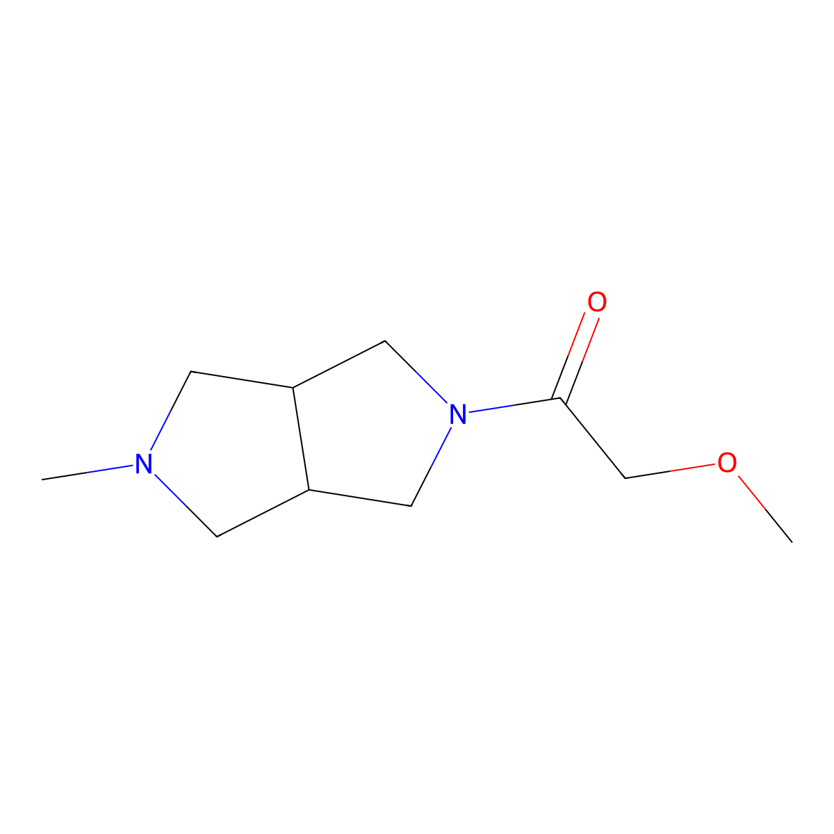 2-Methoxy-1-{5-methyl-octahydropyrrolo[3,4-c]pyrrol-2-yl}ethan-1-one molecular structure, CAS 2034454-23-2