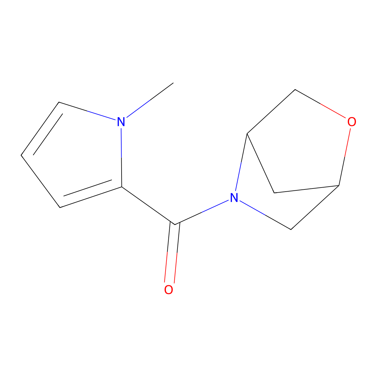 2-oxa-5-azabicyclo[2.2.1]heptan-5-yl(1-methyl-1H-pyrrol-2-yl)methanone molecular structure, CAS 2034454-84-5