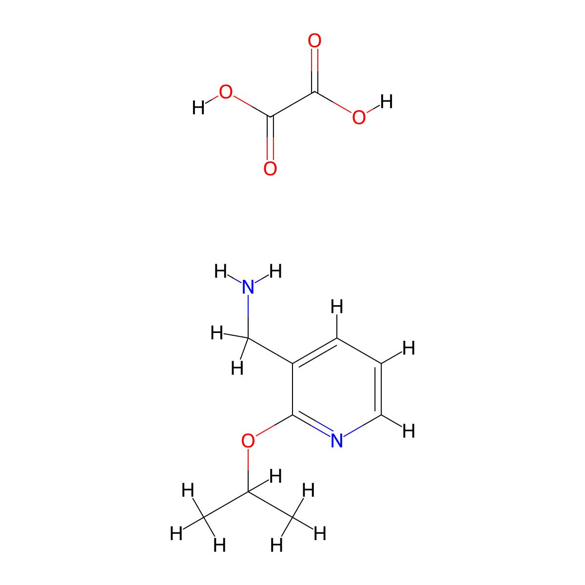(2-Isopropoxypyridin-3-yl)methanamine oxalate molecular structure, CAS 2034454-98-1