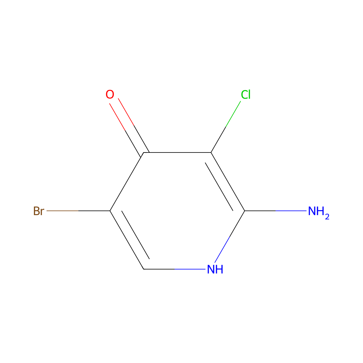 2-Amino-5-bromo-3-chloropyridin-4-ol molecular structure, CAS 2034455-39-3