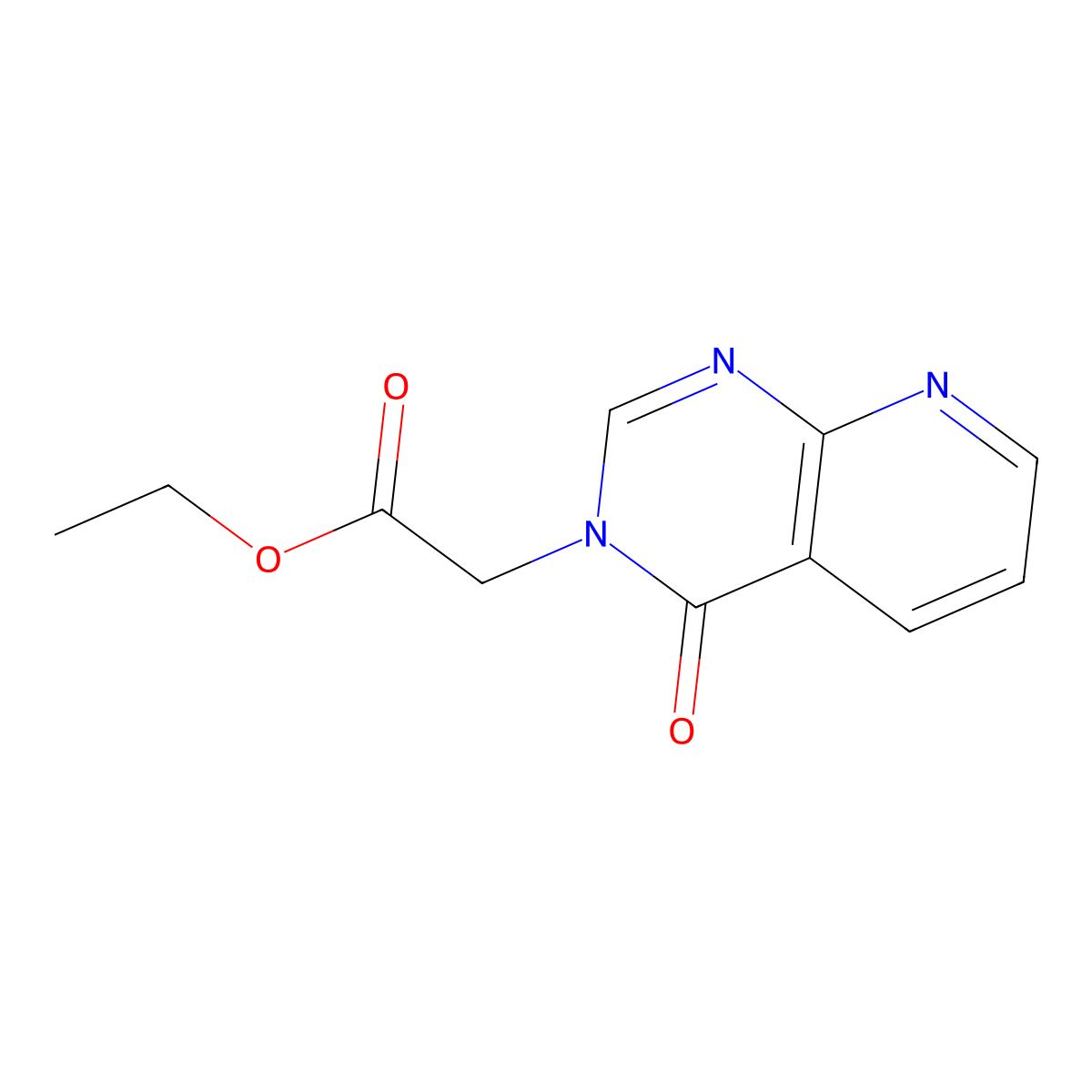 ethyl 2-(4-oxopyrido[2,3-d]pyrimidin-3(4H)-yl)acetate molecular structure, CAS 2034455-42-8
