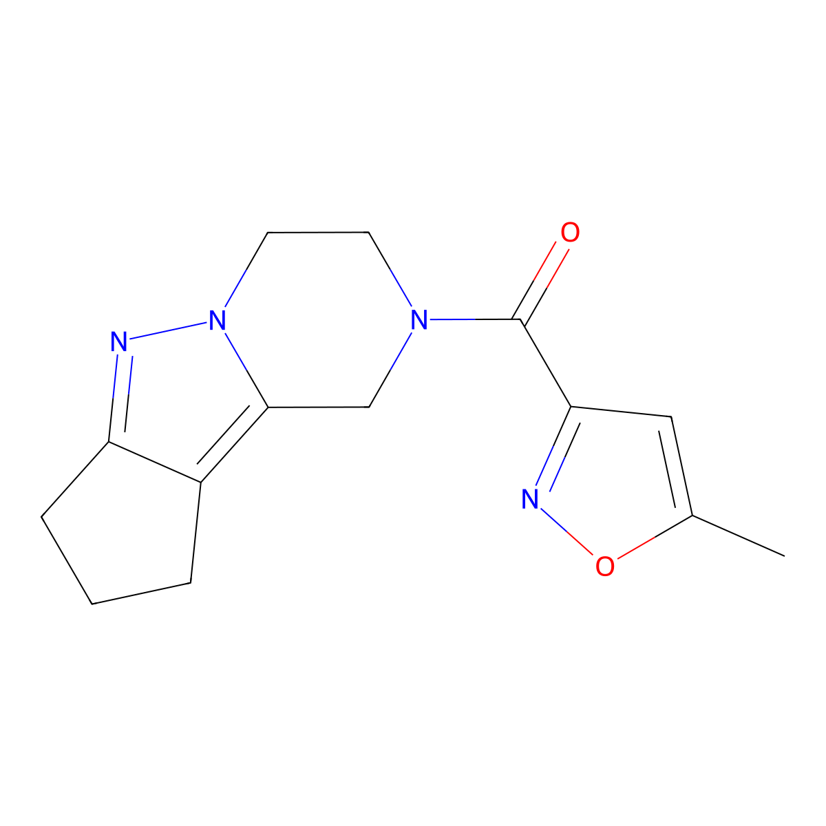 11-(5-Methyl-1,2-oxazole-3-carbonyl)-7,8,11-triazatricyclo[6.4.0.0^{2,6}]dodeca-1,6-diene molecular structure, CAS 2034455-75-7