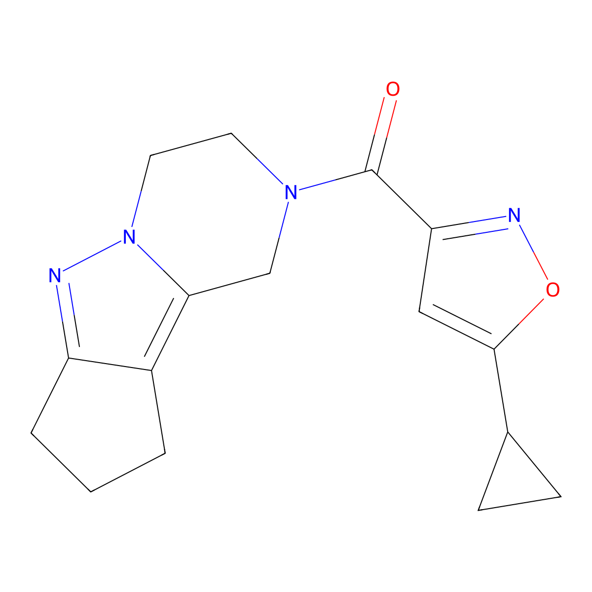 11-(5-Cyclopropyl-1,2-oxazole-3-carbonyl)-7,8,11-triazatricyclo[6.4.0.0^{2,6}]dodeca-1,6-diene molecular structure, CAS 2034455-95-1