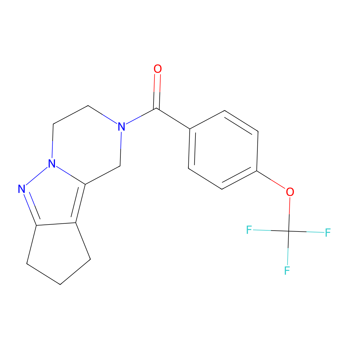 11-[4-(Trifluoromethoxy)benzoyl]-7,8,11-triazatricyclo[6.4.0.0^{2,6}]dodeca-1,6-diene molecular structure, CAS 2034456-01-2