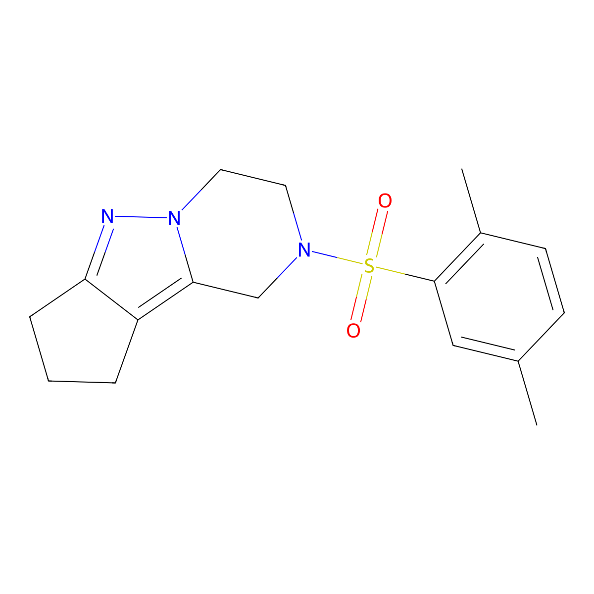 11-(2,5-Dimethylbenzenesulfonyl)-7,8,11-triazatricyclo[6.4.0.0^{2,6}]dodeca-1,6-diene molecular structure, CAS 2034456-32-9