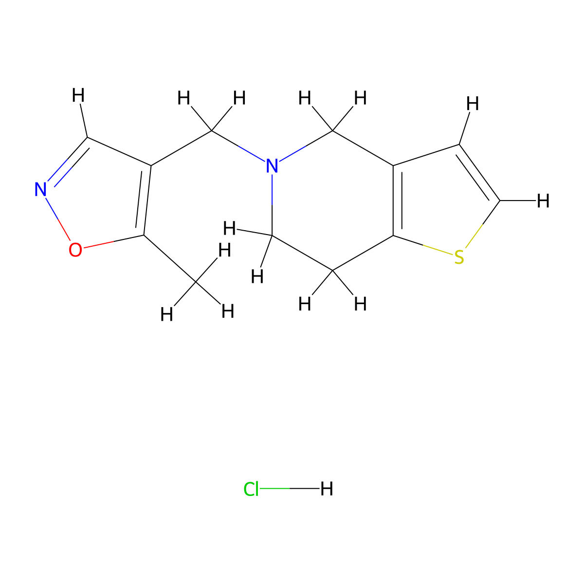 5-methyl-4-({4H,5H,6H,7H-thieno[3,2-c]pyridin-5-yl}methyl)-1,2-oxazole hydrochloride molecular structure, CAS 2034456-71-6
