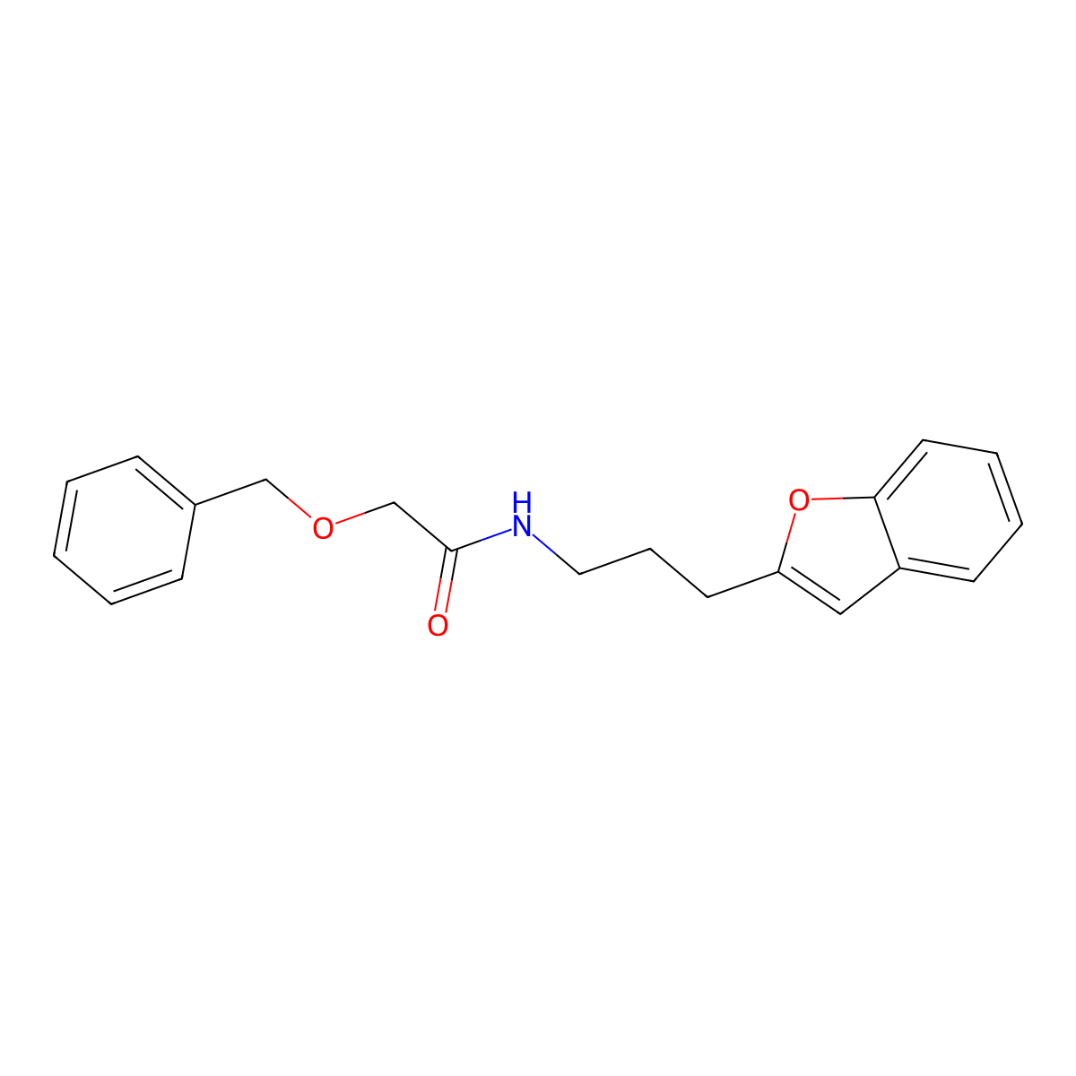 N-(3-(benzofuran-2-yl)propyl)-2-(benzyloxy)acetamide molecular structure, CAS 2034457-74-2