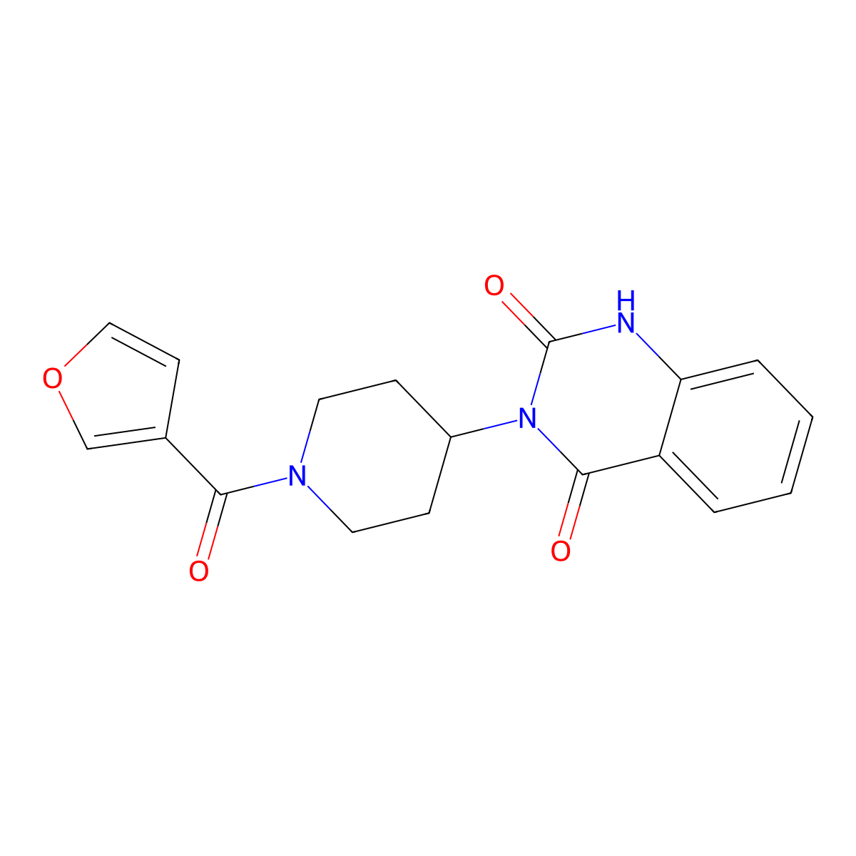 3-[1-(Furan-3-carbonyl)piperidin-4-yl]-1,2,3,4-tetrahydroquinazoline-2,4-dione molecular structure, CAS 2034459-36-2