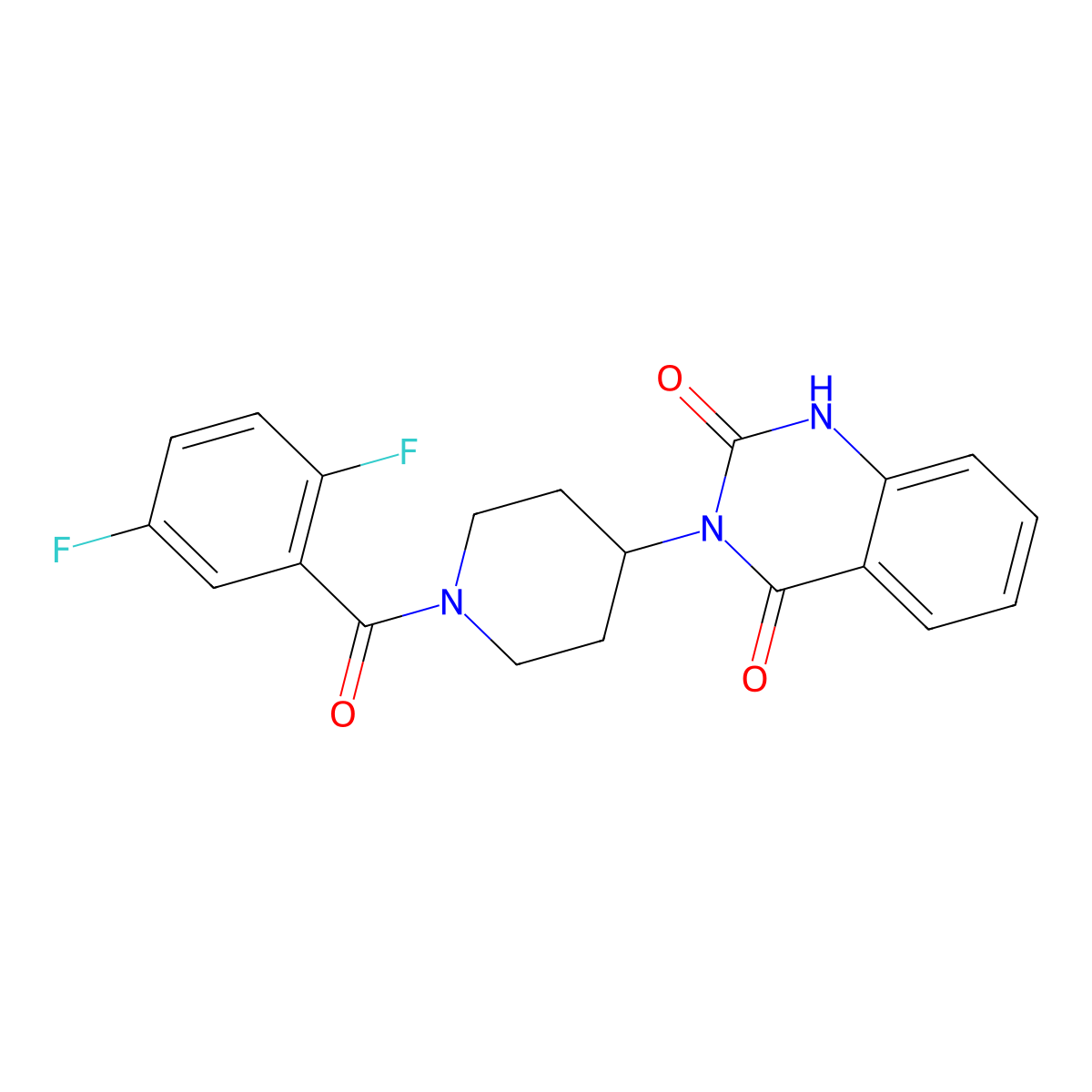 3-(1-(2,5-difluorobenzoyl)piperidin-4-yl)quinazoline-2,4(1H,3H)-dione molecular structure, CAS 2034459-56-6