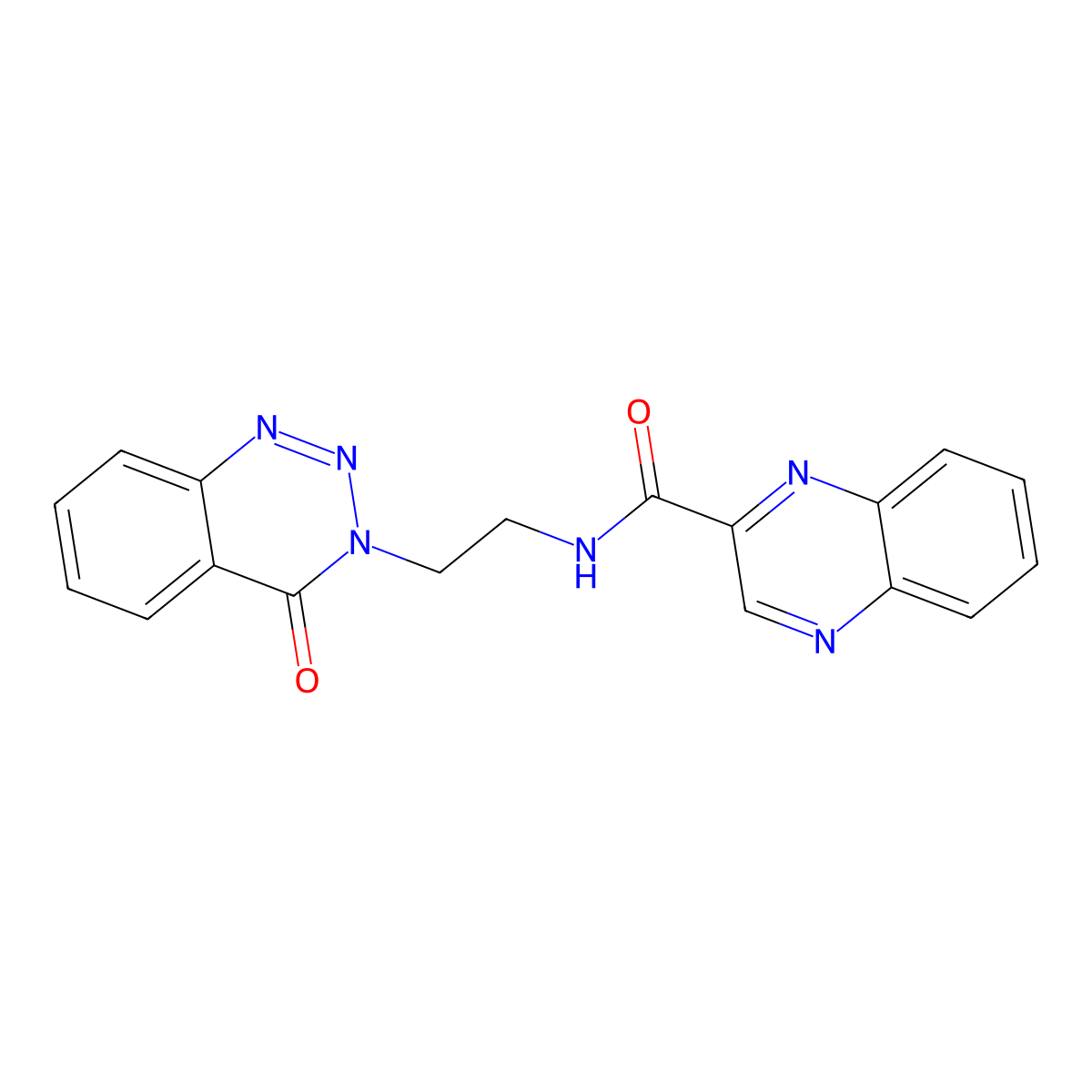 N-(2-(4-oxobenzo[d][1,2,3]triazin-3(4H)-yl)ethyl)quinoxaline-2-carboxamide molecular structure, CAS 2034459-74-8