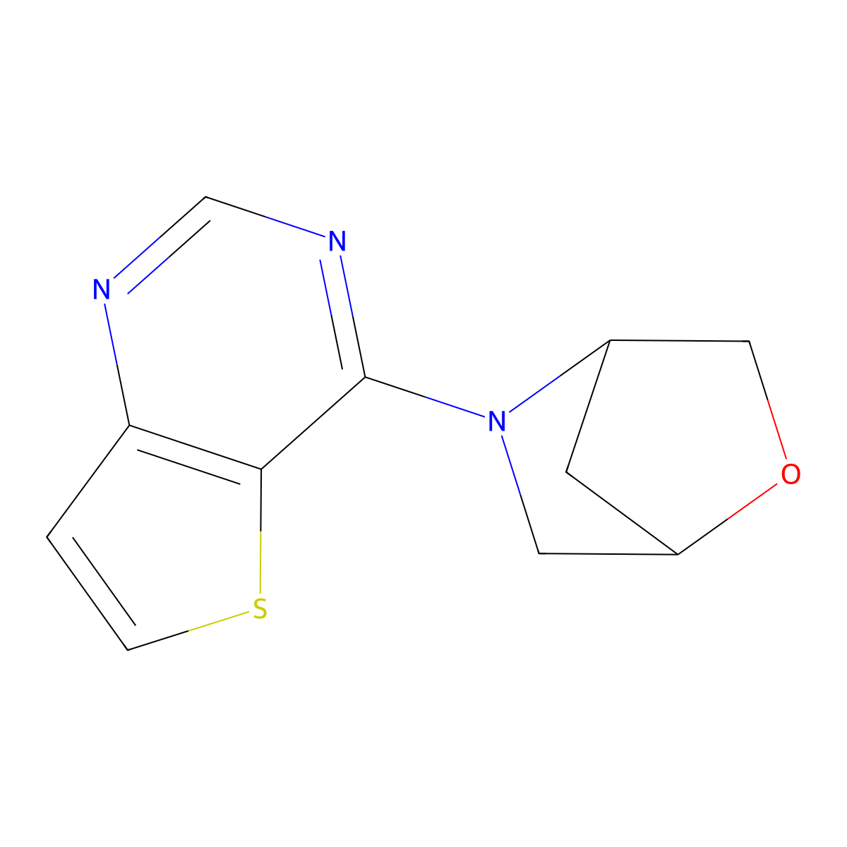 5-(Thieno[3,2-d]pyrimidin-4-yl)-2-oxa-5-azabicyclo[2.2.1]heptane molecular structure, CAS 2034460-25-6