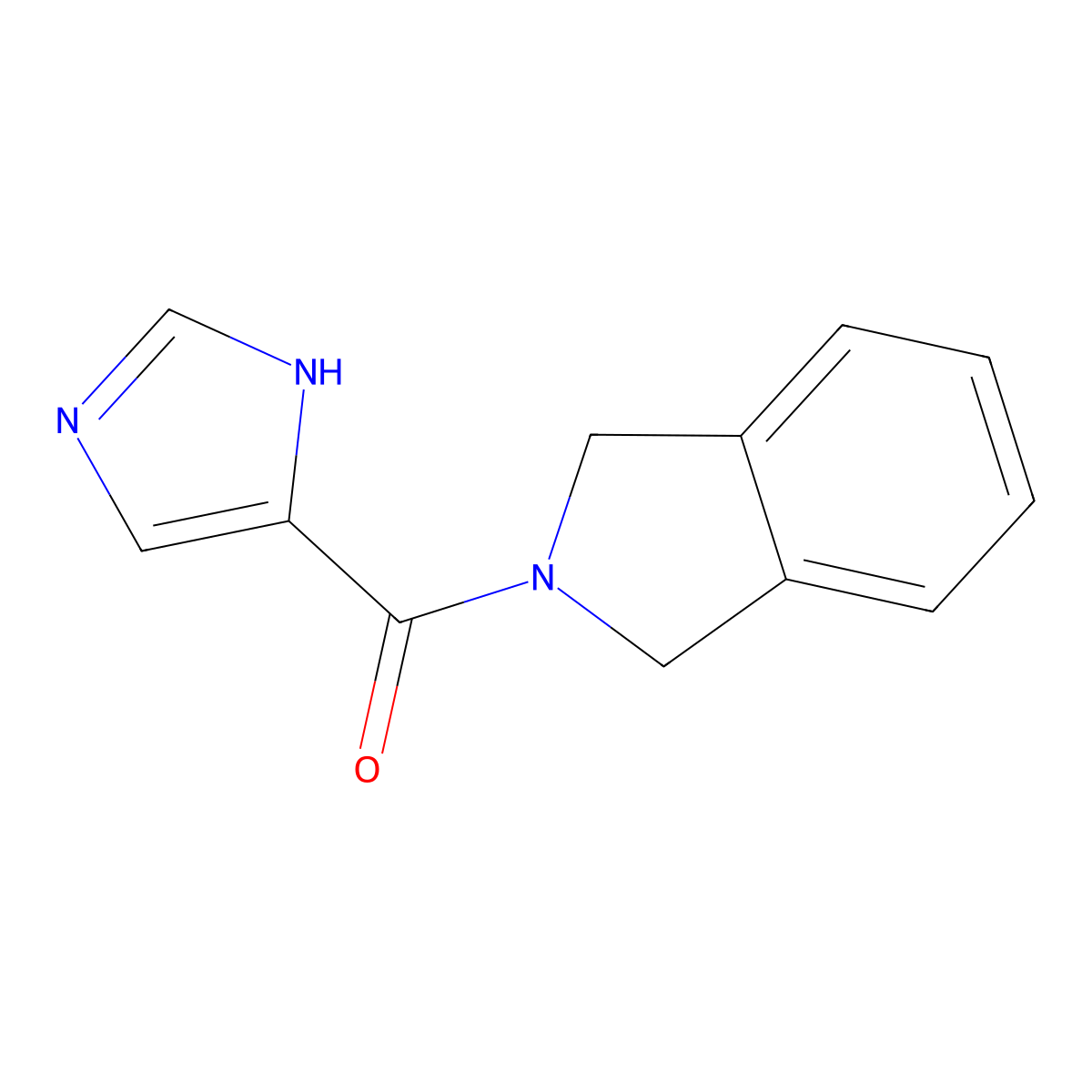 (1H-imidazol-4-yl)(isoindolin-2-yl)methanone molecular structure, CAS 2034461-52-2