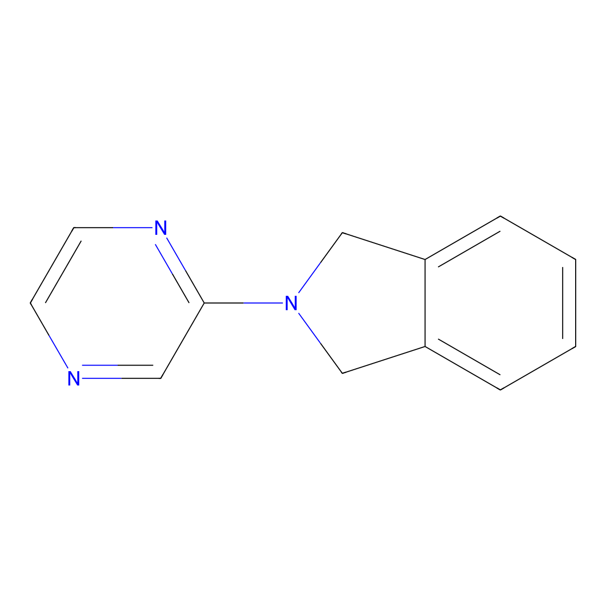 2-(Pyrazin-2-yl)isoindoline molecular structure, CAS 2034461-59-9