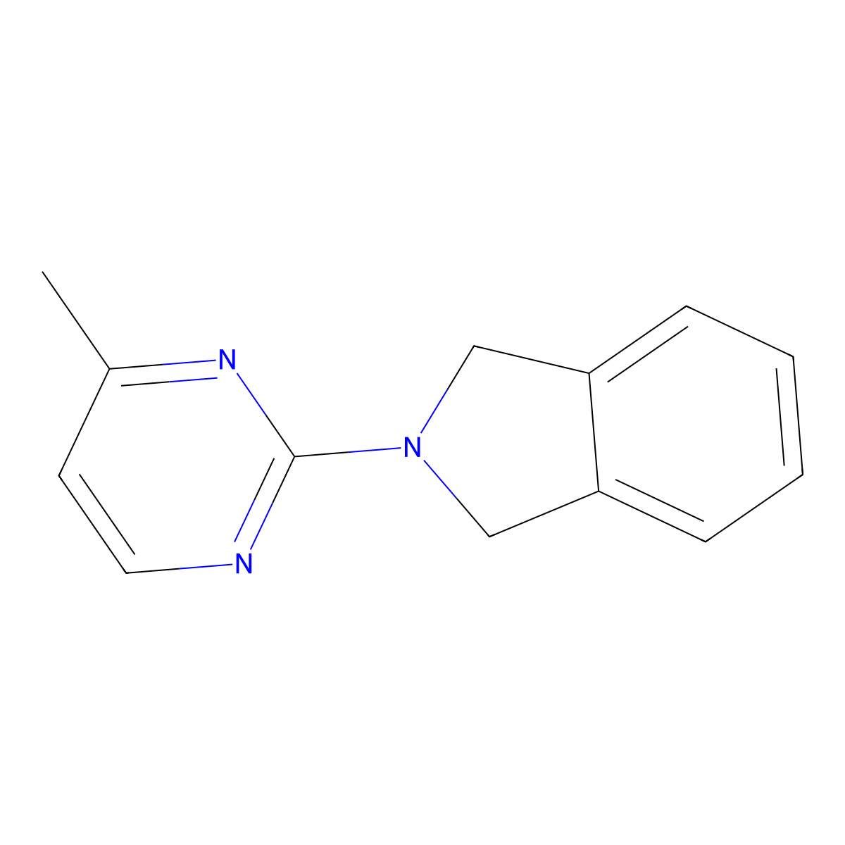 2-(4-Methylpyrimidin-2-yl)isoindoline molecular structure, CAS 2034461-64-6
