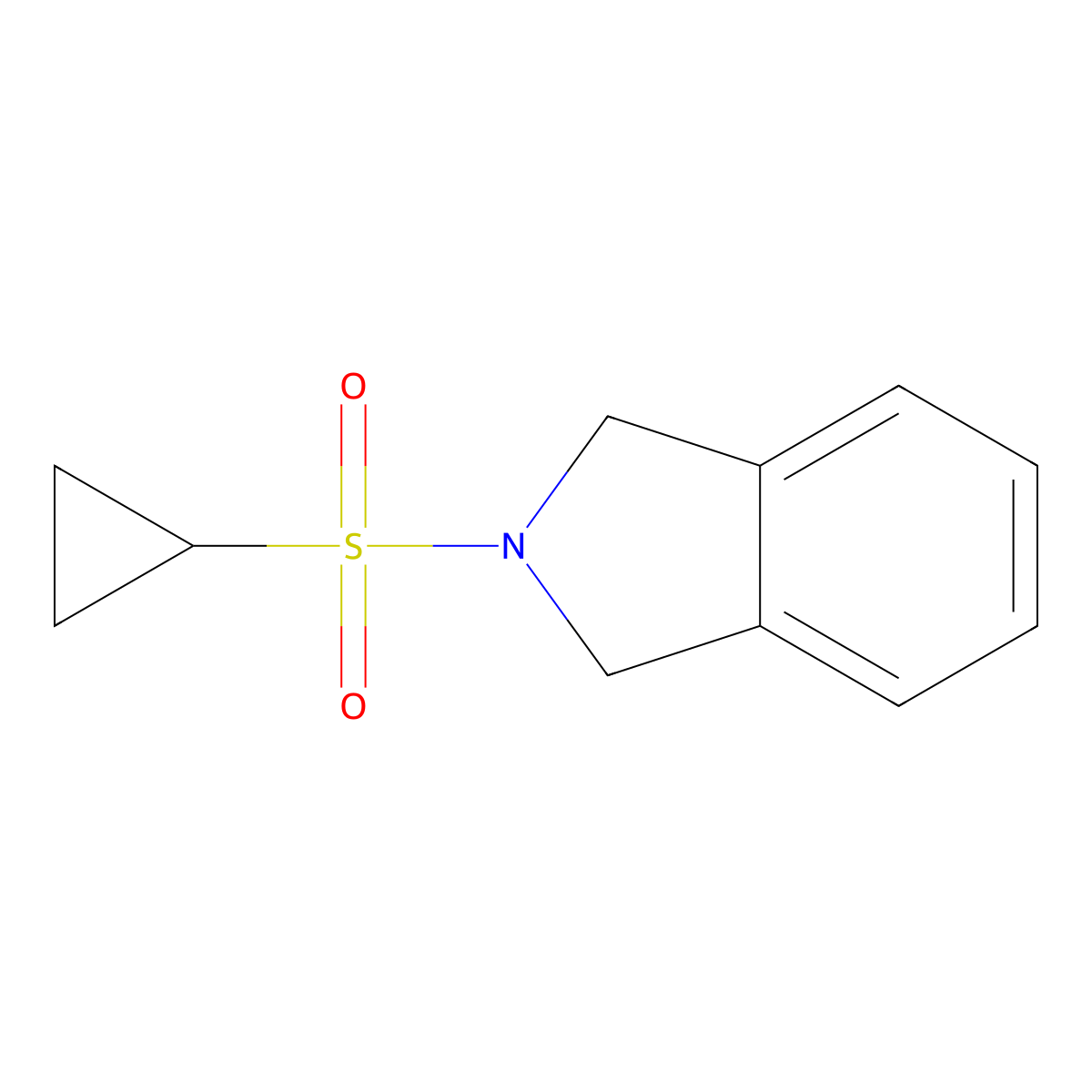 2-(Cyclopropylsulfonyl)isoindoline molecular structure, CAS 2034461-71-5