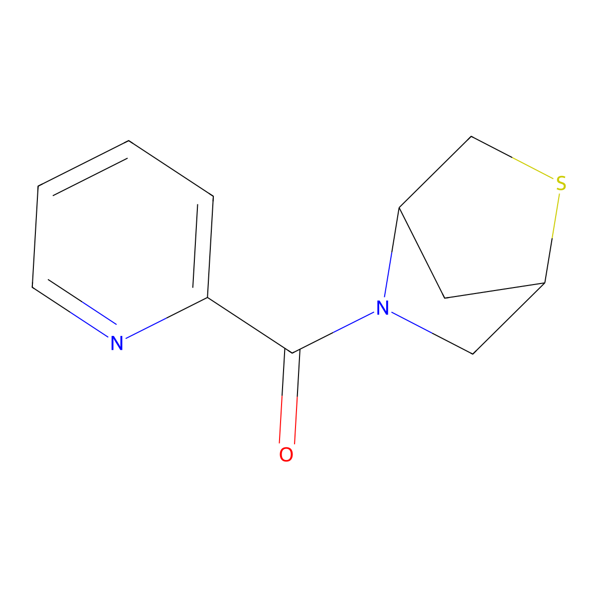 5-(Pyridine-2-carbonyl)-2-thia-5-azabicyclo[2.2.1]heptane molecular structure, CAS 2034461-93-1
