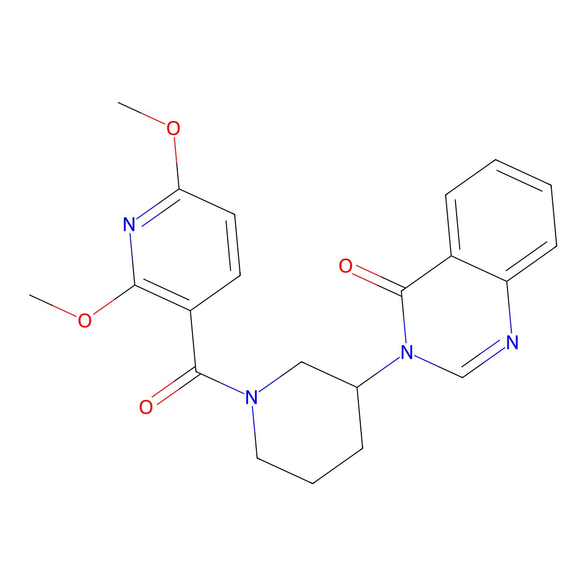3-(1-(2,6-dimethoxynicotinoyl)piperidin-3-yl)quinazolin-4(3H)-one molecular structure, CAS 2034462-50-3