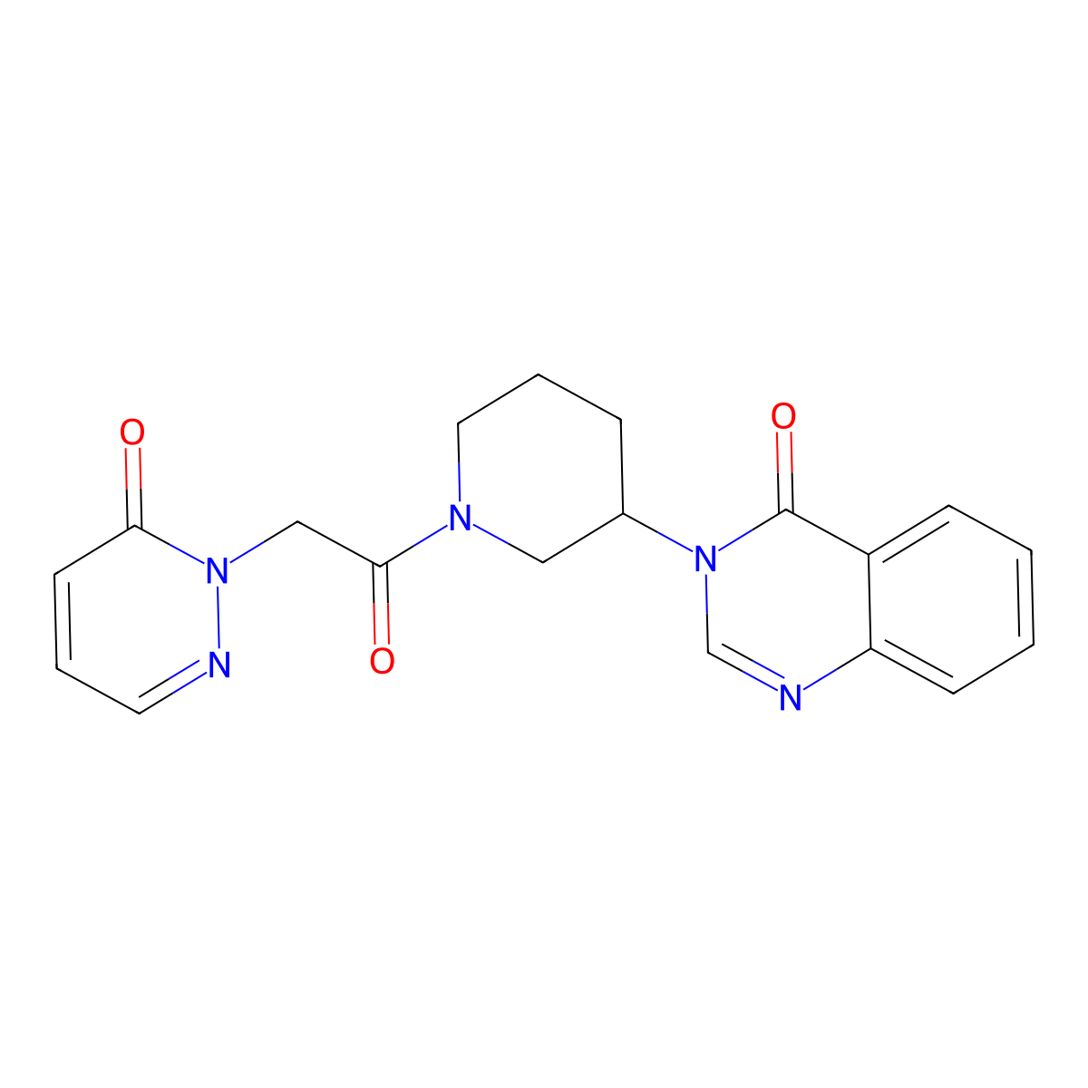 3-(1-(2-(6-oxopyridazin-1(6H)-yl)acetyl)piperidin-3-yl)quinazolin-4(3H)-one molecular structure, CAS 2034462-78-5