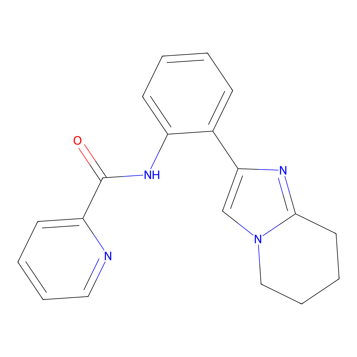 N-(2-{5H,6H,7H,8H-imidazo[1,2-a]pyridin-2-yl}phenyl)pyridine-2-carboxamide molecular structure, CAS 2034462-95-6