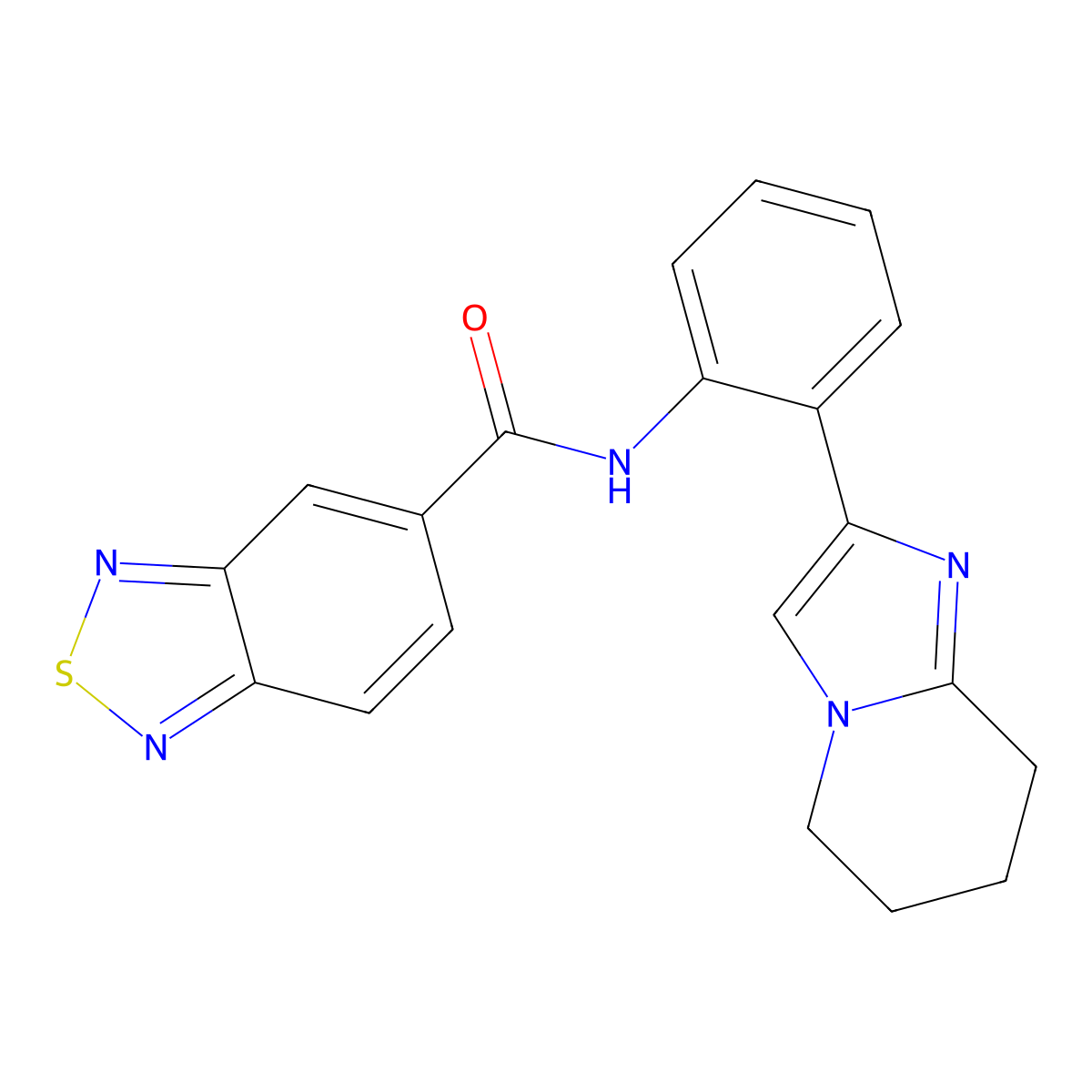 N-(2-(5,6,7,8-tetrahydroimidazo[1,2-a]pyridin-2-yl)phenyl)benzo[c][1,2,5]thiadiazole-5-carboxamide molecular structure, CAS 2034463-39-1