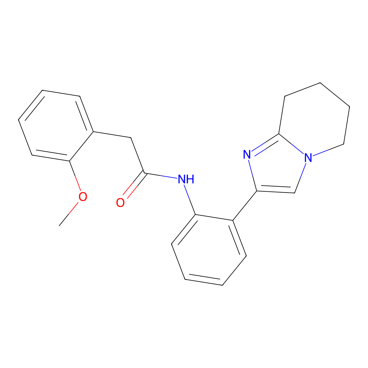 2-(2-methoxyphenyl)-N-(2-(5,6,7,8-tetrahydroimidazo[1,2-a]pyridin-2-yl)phenyl)acetamide molecular structure, CAS 2034463-42-6