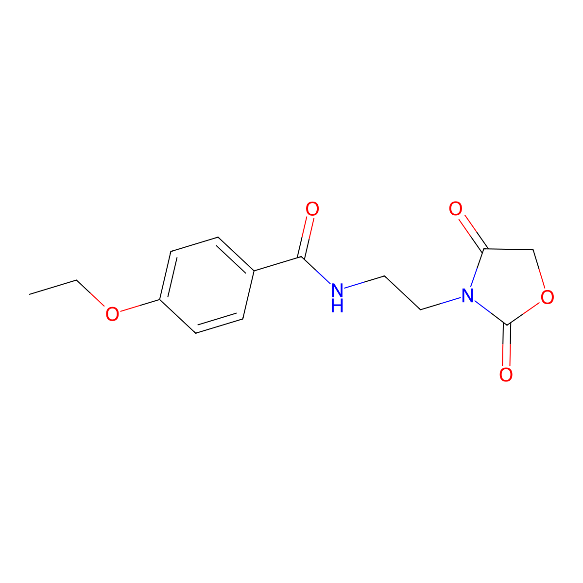 N-(2-(2,4-dioxooxazolidin-3-yl)ethyl)-4-ethoxybenzamide molecular structure, CAS 2034464-31-6