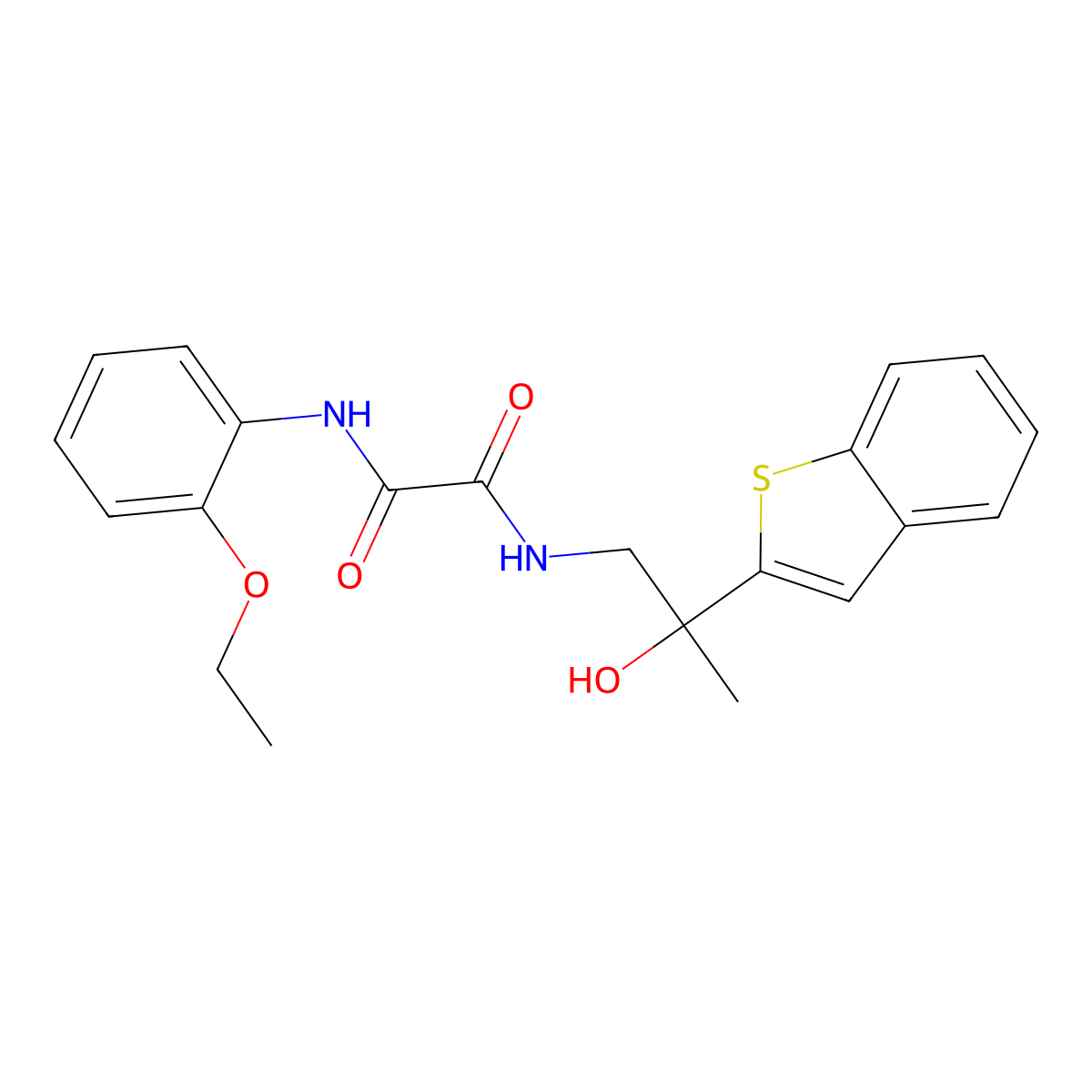 N1-(2-(benzo[b]thiophen-2-yl)-2-hydroxypropyl)-N2-(2-ethoxyphenyl)oxalamide molecular structure, CAS 2034464-74-7