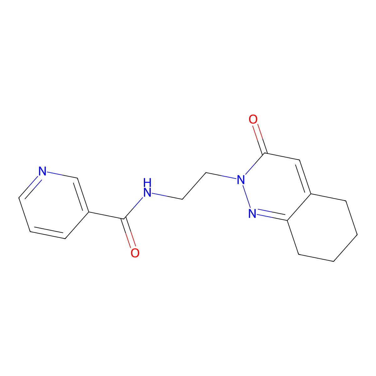 N-(2-(3-oxo-5,6,7,8-tetrahydrocinnolin-2(3H)-yl)ethyl)nicotinamide molecular structure, CAS 2034467-63-3