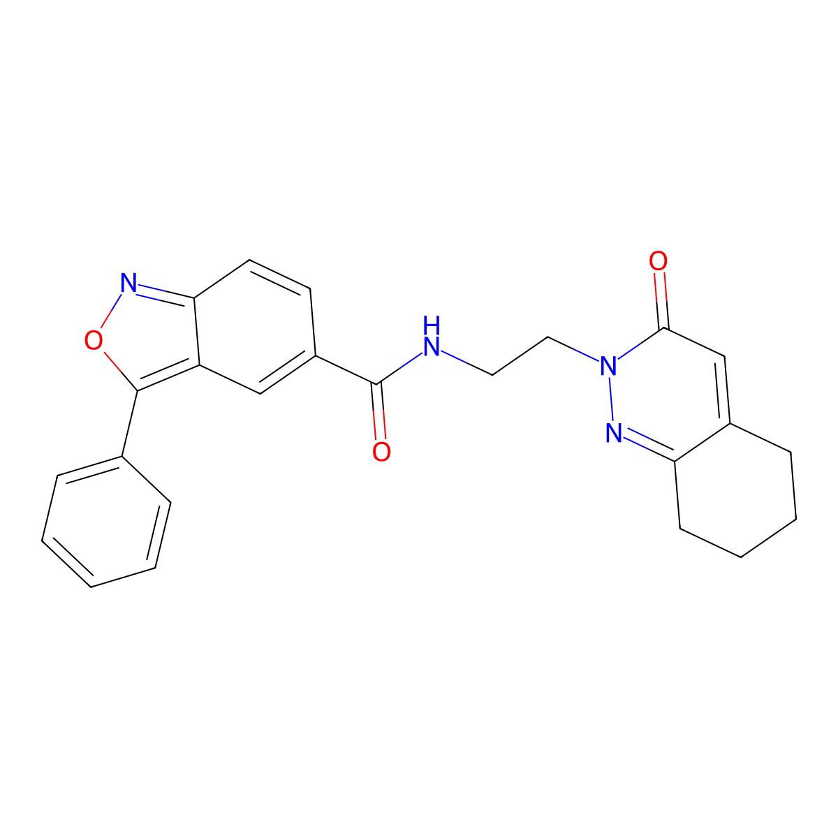 N-(2-(3-oxo-5,6,7,8-tetrahydrocinnolin-2(3H)-yl)ethyl)-3-phenylbenzo[c]isoxazole-5-carboxamide molecular structure, CAS 2034467-79-1