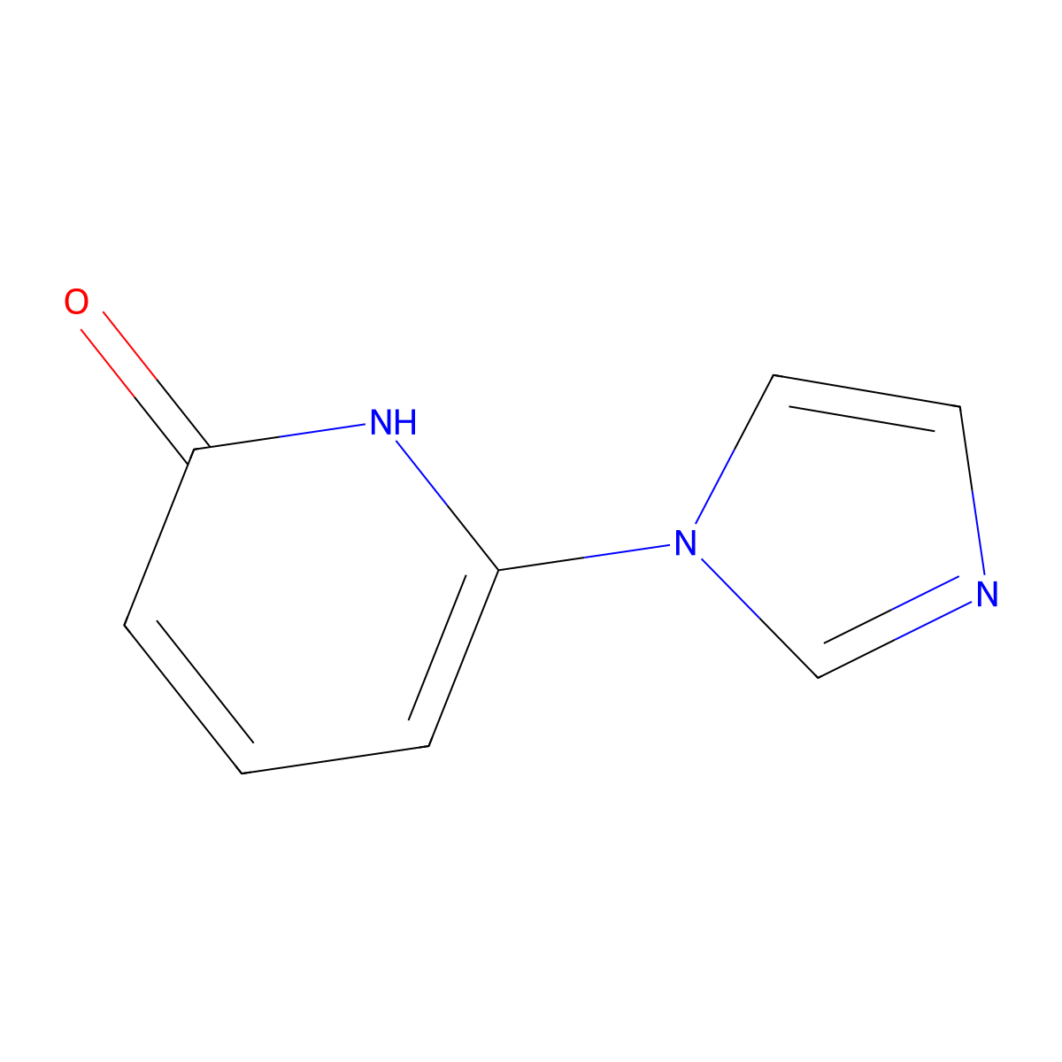 6-(1H-imidazol-1-yl)pyridin-2-ol molecular structure, CAS 2034469-19-5