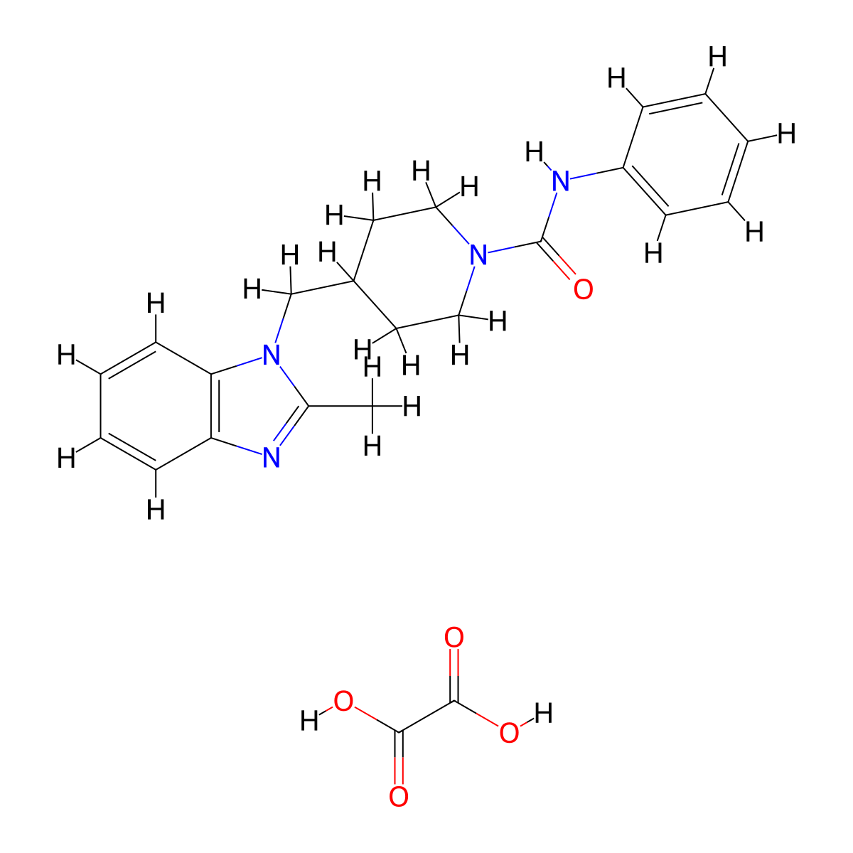 4-((2-methyl-1H-benzo[d]imidazol-1-yl)methyl)-N-phenylpiperidine-1-carboxamide oxalate molecular structure, CAS 2034469-65-1