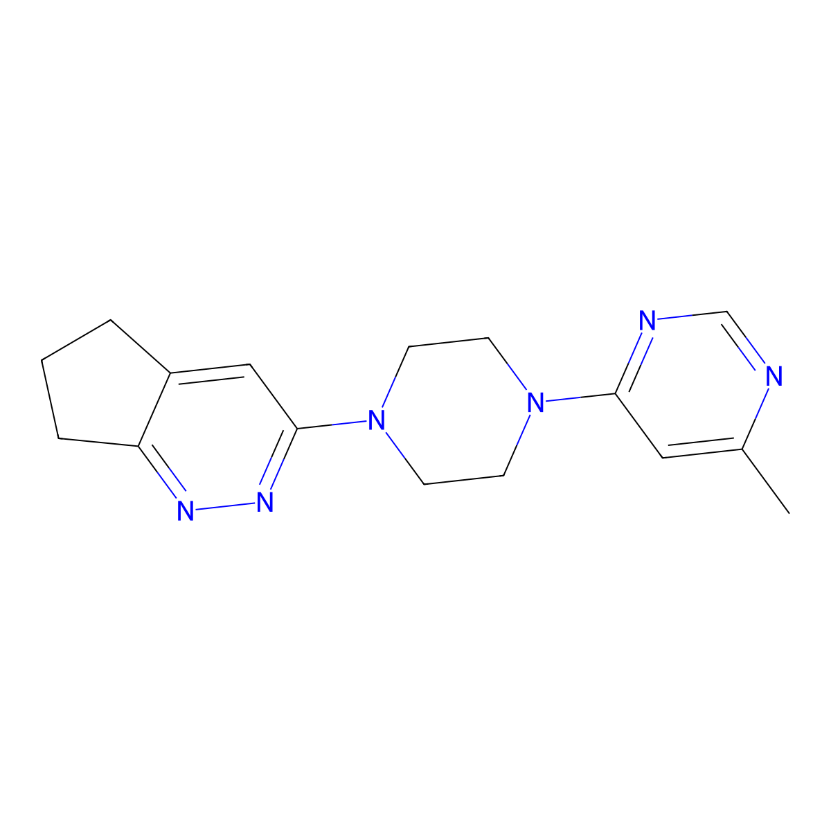 3-(4-(6-methylpyrimidin-4-yl)piperazin-1-yl)-6,7-dihydro-5H-cyclopenta[c]pyridazine molecular structure, CAS 2034470-74-9