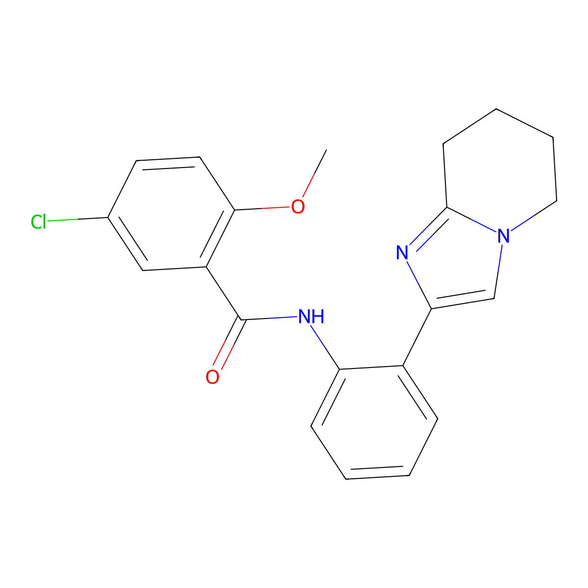 5-chloro-2-methoxy-N-(2-(5,6,7,8-tetrahydroimidazo[1,2-a]pyridin-2-yl)phenyl)benzamide molecular structure, CAS 2034470-86-3