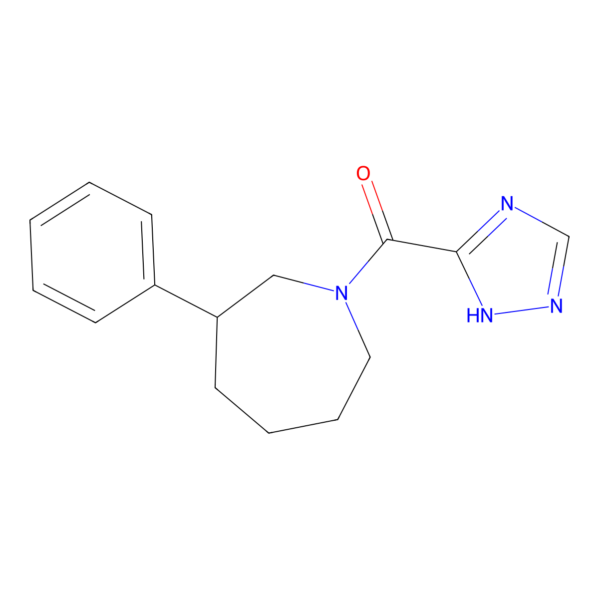 (3-phenylazepan-1-yl)(1H-1,2,4-triazol-5-yl)methanone molecular structure, CAS 2034472-75-6