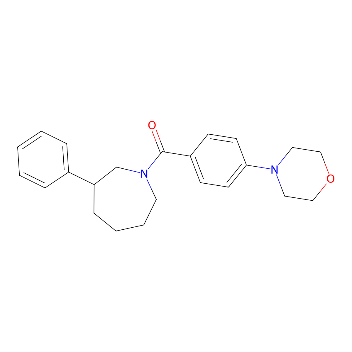 (4-Morpholinophenyl)(3-phenylazepan-1-yl)methanone molecular structure, CAS 2034472-82-5