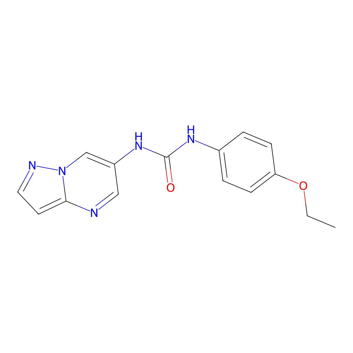 1-(4-Ethoxyphenyl)-3-{pyrazolo[1,5-a]pyrimidin-6-yl}urea molecular structure, CAS 2034474-44-5