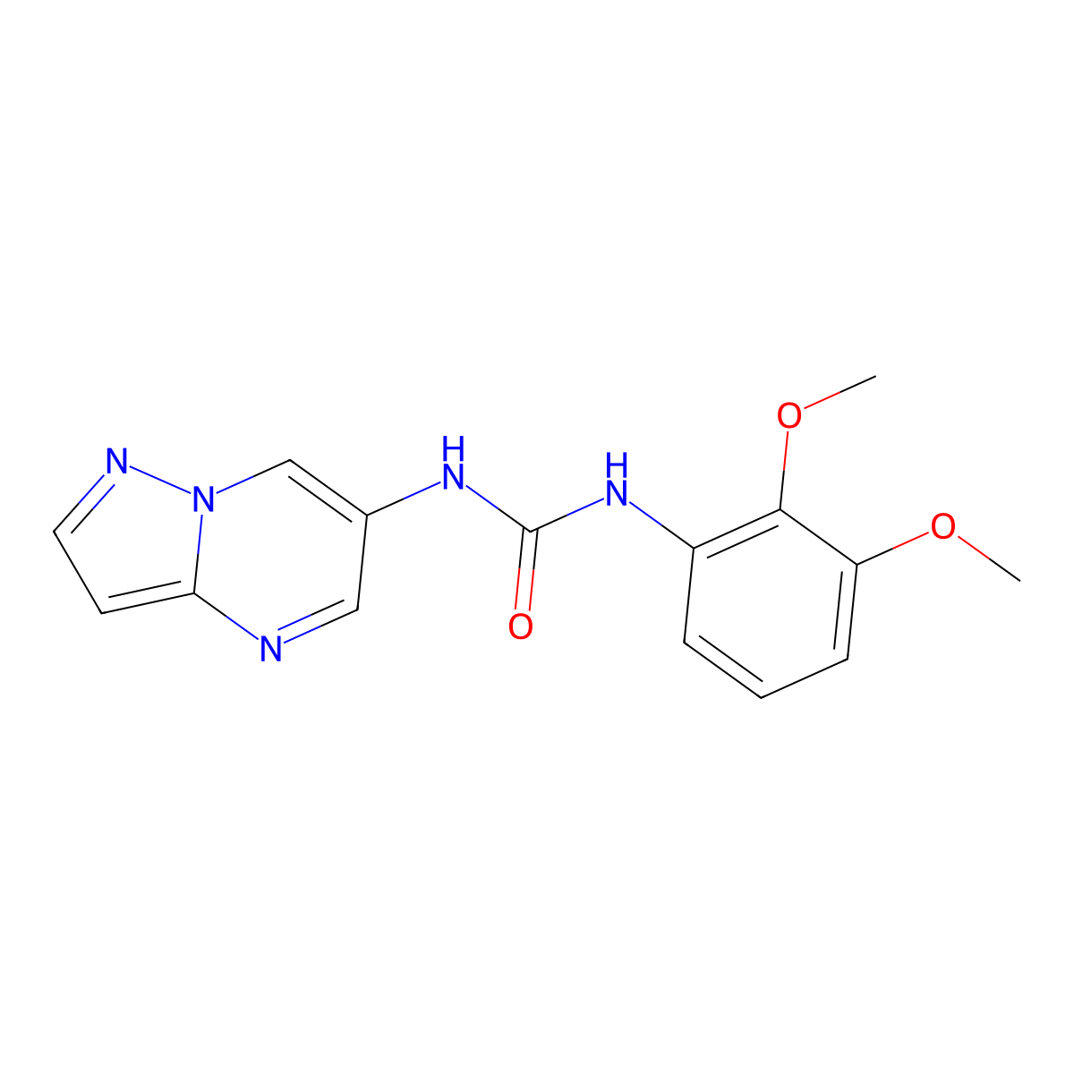 1-(2,3-Dimethoxyphenyl)-3-{pyrazolo[1,5-a]pyrimidin-6-yl}urea molecular structure, CAS 2034474-45-6