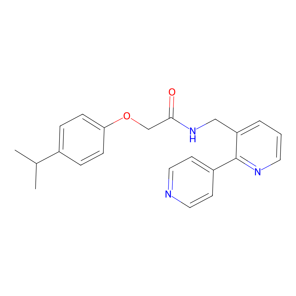 N-([2,4'-bipyridin]-3-ylmethyl)-2-(4-isopropylphenoxy)acetamide molecular structure, CAS 2034474-62-7