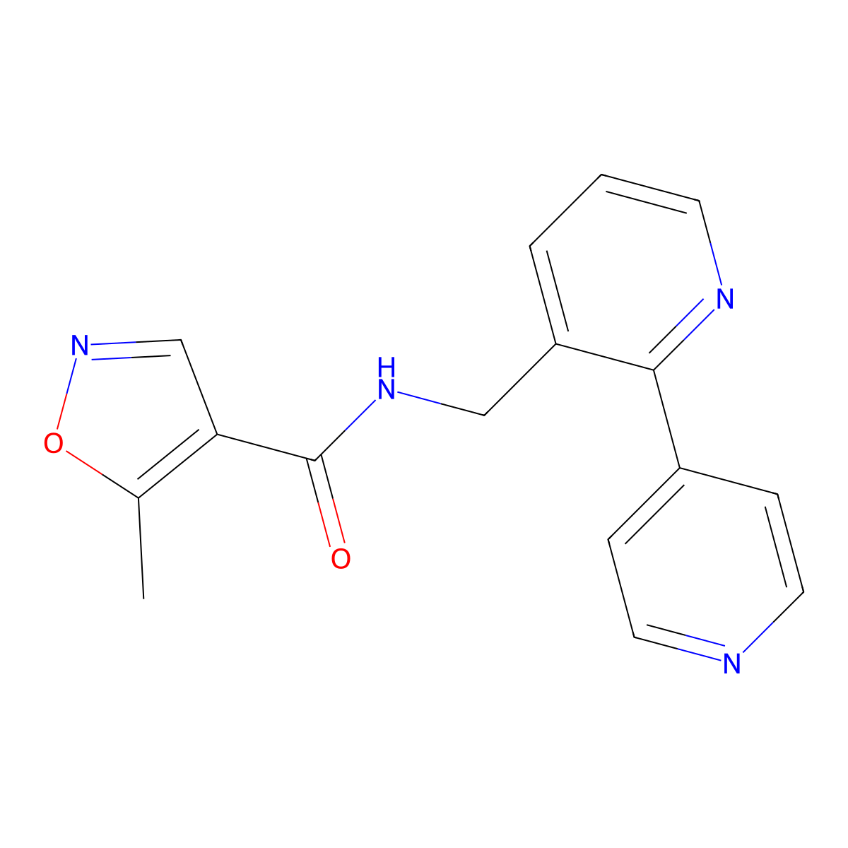 N-([2,4'-bipyridin]-3-ylmethyl)-5-methylisoxazole-4-carboxamide molecular structure, CAS 2034474-99-0